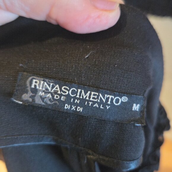 Rinascimento Made in Italy stretch black blazer with skirt - stunning detailing - Picture 8 of 11